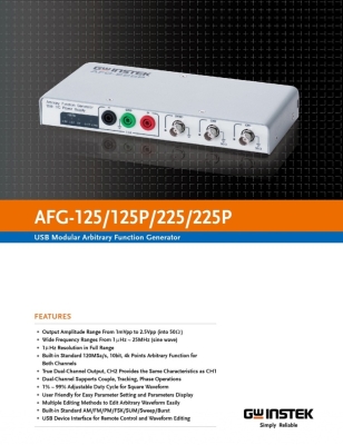 GW Instek AFG-225P 25MHz Dual Channel USB Arbitrary Function Generator