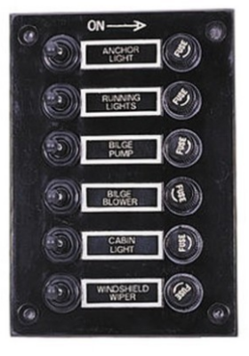 Switch panel 6 Gang 10060-RC / Panel DC Kapal / Panel dashboard