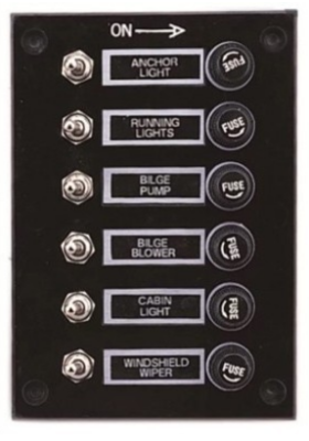 Switch panel 6 Gang 10060 / Panel DC Kapal / Panel dashboard