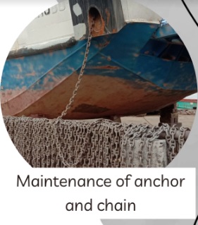 Maintenance of anchor and chain