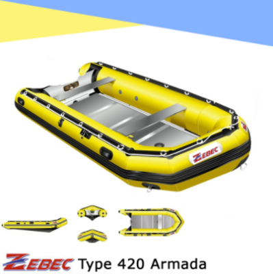 Perahu Karet Zebec Rescue 420 Armada