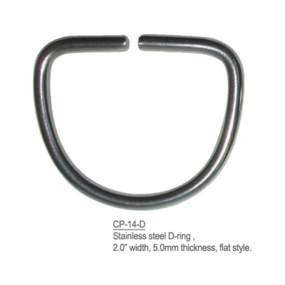 Stainless Steel D-Ring Flat Style Merk Problue CP-14-D