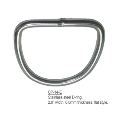 Stainless Steel D-Ring Flat Style Merk Problue CP-14-E