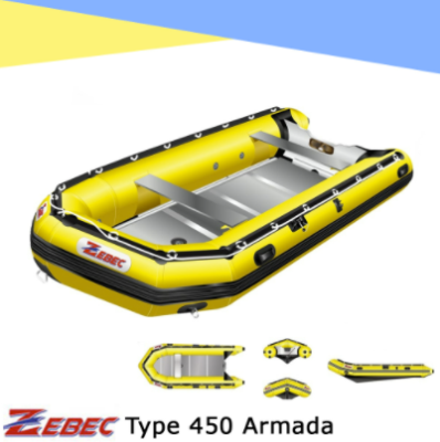 Perahu Karet Zebec Rescue 450 Armada