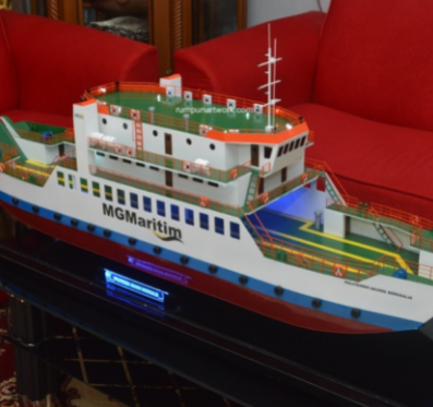 Miniatur Kapal Ro-Ro Garda Maritim