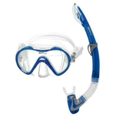Paket selam dan snorkling combo merk MARES isi masker dan snorkel
