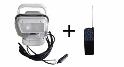 White Color Remote Control Searchlight HID 12 volt - Tanpa Cover, 12 V