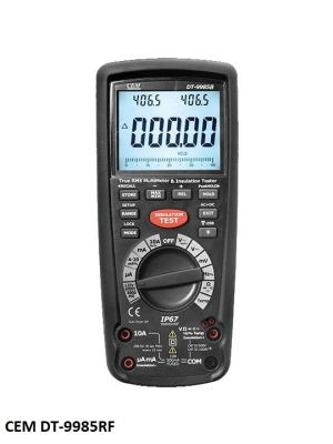 CEM DT-9985RF Insulation Tester with True RMS Multimeters - CEM DT-9985RF