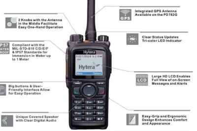 Handy Talky Hytera PD788G GPS - Radio Komunikasi