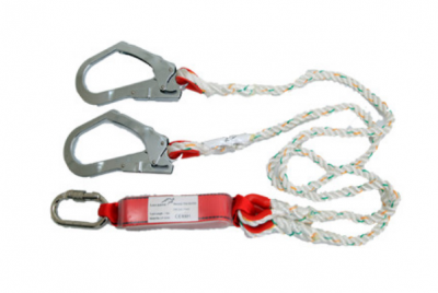Safety Lanyard Tali Pengaman Double Big Hook with Energy Absorber