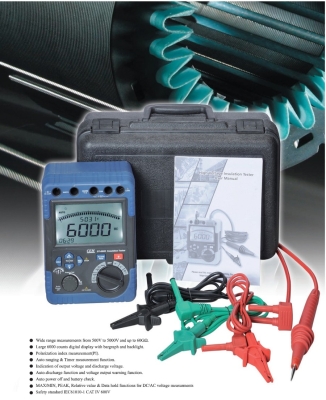 CEM DT-6605 5kV High Voltage Insulation Tester - CEM DT-6605 5kV