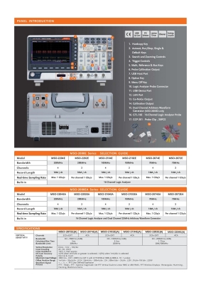GW Instek MSO-2204E 200MHz, 4 + 16 Channel Mixed-Signal Oscilloscope