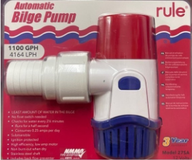 Bilge Pump Automatic RULE 1100GPH 12V / Pompa Celup Kapal RULE
