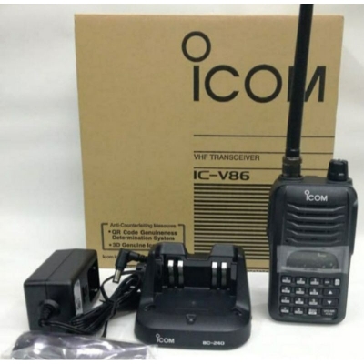 HT ICOM IC-V86 VHF ORIGINAL ( WATERPROOF ) GARANSI RESMI