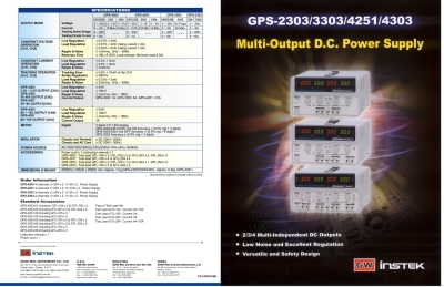 GW Instek GPS-3303 Multiple Output Linear D.C. Power Supply