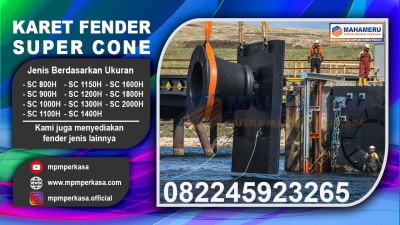 Penyedia Super Cone Rubber Fender 900H Bergaransi, Bangka Belitung HUB - 082245923265