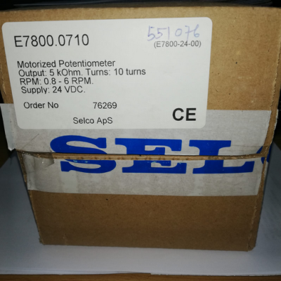 SELCO E7800.0710 Supply 24 VDC Motorized Potensiometer