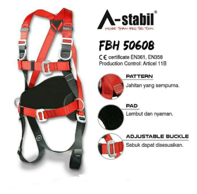 Full Body Harness ASTABIL 50608 Safety Belt Fall Protection Sabuk Peng
