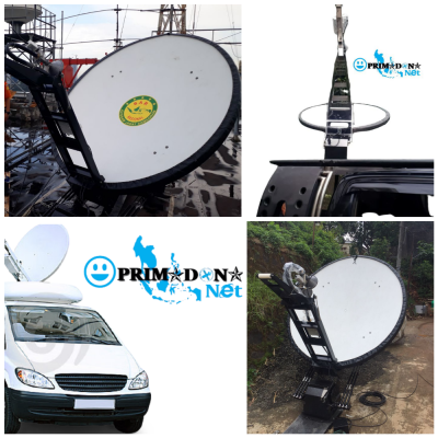 Mobisatelink Solusi All In One Mobile VSAT Satellite PRIMADONA Net (Perangkat -Bandwidth - Karoseri)